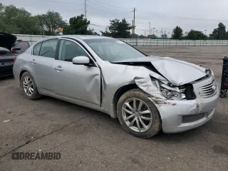 2008 Infiniti G35 Journey with VIN JNKBV61E68M206529, listed as a Copart auction lot 61417315 with 83,186 mi miles and Salvage title. Bid and sale history available at DreamBid. Image 4.