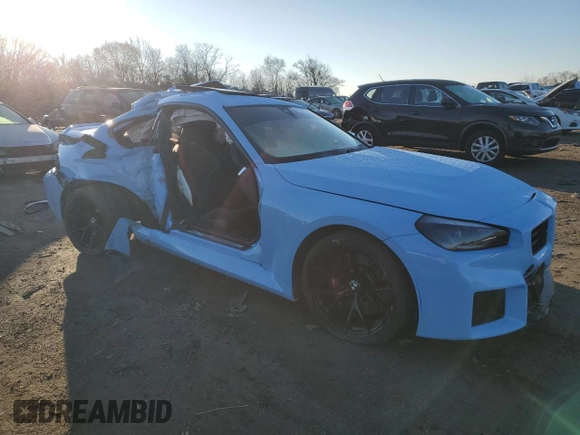 2024 BMW M2 with VIN 3MF13DM08R8D95395, listed as a Copart auction lot 85391664 with 0 mi miles and Salvage Title. Bid and sale history available at carsss.com. Image 4.