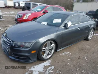 2017 Audi S7 Premium Plus with VIN WAUWFAFC0HN117279, listed as a IAAI auction lot 41186771 with 110,485 mi miles. Bid and sale history available at carsss.com. Image 2.
