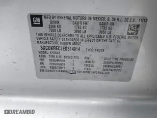 2014 Chevrolet Silverado 1500 LT with VIN 3GCUKREC7EG314914, listed as a IAAI auction lot 41368651 with 133,172 mi miles. Bid and sale history available at carsss.com. Image 9.
