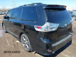 2017 Toyota Sienna SE with VIN 5TDXZ3DC2HS891864, listed as a IAAI auction lot 41814327 with 135,879 mi miles and . Bid and sale history available at DreamBid. Image 3.