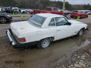 1983 Mercedes-Benz 380 380SL with VIN WDBBA45A4DB026138, listed as a Copart auction lot 41698865 with 107,780 mi miles and Clean Title. Bid and sale history available at carsss.com. Image 3.