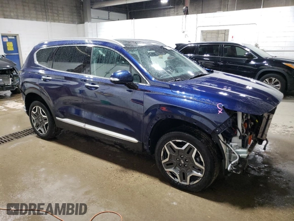 2023 Hyundai Santa Fe Hybrid Limited with VIN 5NMS5DA13PH008547, listed as a Copart auction lot 75651404 with 7,186 mi miles and Salvage Title. Bid and sale history available at carsss.com. Image 4.