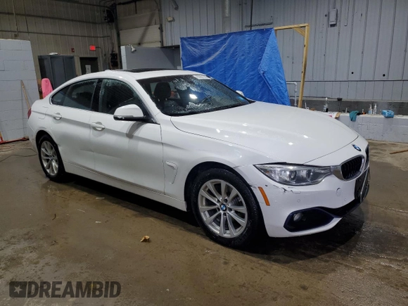 2017 BMW 4 Series 430i xDrive with VIN WBA4F9C39HG813301, listed as a Copart auction lot 55651145 with 142,752 mi miles and Salvage title. Bid and sale history available at DreamBid. Image 4.