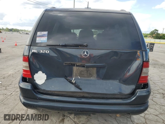 2001 Mercedes-Benz M 320/430/500 with VIN 4JGAB54E41A272057, listed as a Copart auction lot 58197965 with 150,829 mi miles and Salvage title. Bid and sale history available at DreamBid. Image 6.