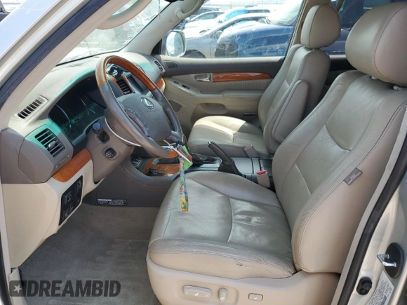 2005 Lexus GX 470 with VIN JTJBT20X150078140, listed as a Copart auction lot 62529784 with 176,212 mi miles and Salvage Title. Bid and sale history available at carsss.com. Image 7.