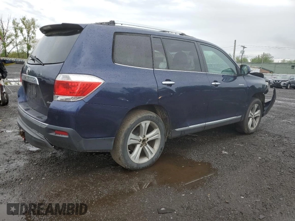 2011 Toyota Highlander Limited with VIN 5TDDK3EHXBS057897, listed as a Copart auction lot 55855835 with 167,060 mi miles and Salvage title. Bid and sale history available at DreamBid. Image 3.