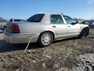 2007 Mercury Grand Marquis LS with VIN 2MEFM75V47X634644, listed as a Copart auction lot 45924655 with 144,640 mi miles and Salvage Title. Bid and sale history available at carsss.com. Image 3.