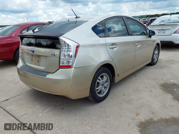 2011 Toyota Prius I with VIN JTDKN3DU9B0295658, listed as a IAAI auction lot 42235928 with 145,329 mi miles and . Bid and sale history available at DreamBid. Image 4.