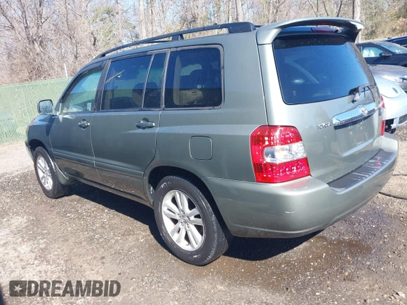 2007 Toyota Highlander Hybrid with VIN JTEGW21A870018929, listed as a IAAI auction lot 41735701 with 218,607 mi miles. Bid and sale history available at carsss.com. Image 3.