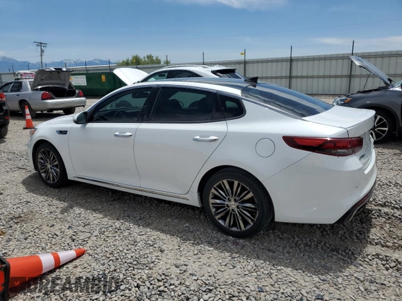 2017 Kia Optima SX Limited z VIN 5XXGV4L28HG173327, wystawiony jako Copart lot #61755435 z przebiegiem 97 064 mil mil oraz Szkoda całkowita • Salvage title. Historia ofert i sprzedaży dostępna na DreamBid. Obrazek 2.