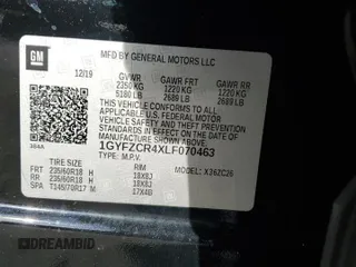 2020 Cadillac XT4 FWD Premium Luxury with VIN 1GYFZCR4XLF070463, listed as a Copart auction lot 47870865 with 88,406 mi miles and Non Repairable. Bid and sale history available at carsss.com. Image 13.