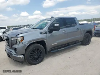 2022 GMC Sierra 1500 Limited Elevation with VIN 1GTU9CETXNZ206165, listed as a Copart auction lot 52747375 with 52,607 mi miles and Salvage Title. Bid and sale history available at carsss.com. Image 1.