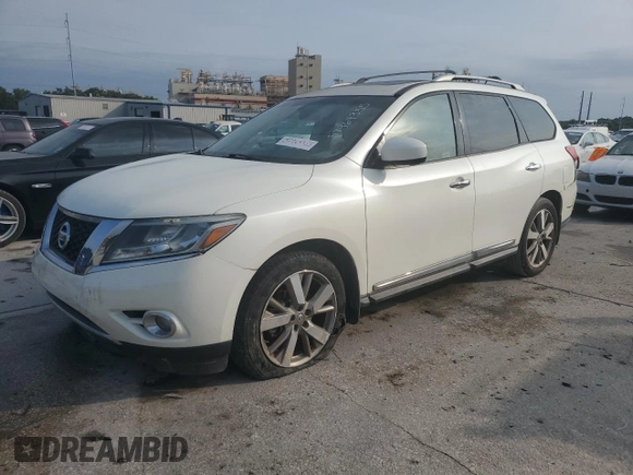 2016 Nissan Pathfinder SL with VIN 5N1AR2MN8GC666555, listed as a Copart auction lot 57964355 with 96,154 mi miles and Clean title. Bid and sale history available at DreamBid. Image 1.
