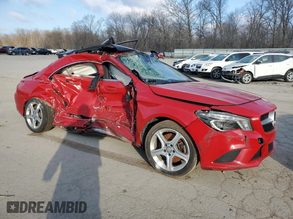 2014 Mercedes-Benz CLA 250 with VIN WDDSJ4EB4EN037785, listed as a Copart auction lot 42832254 with Not provided miles and Salvage title. Bid and sale history available at DreamBid. Image 4.