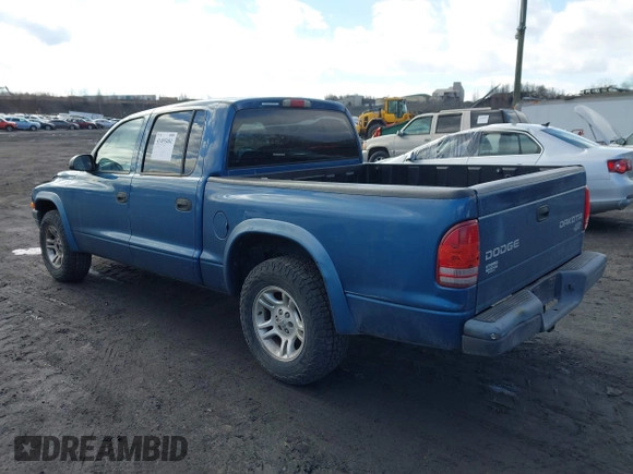2004 Dodge Dakota Sport with VIN 1D7HL38K84S573410, listed as a IAAI auction lot 41495481 with 218,866 mi miles. Bid and sale history available at carsss.com. Image 3.