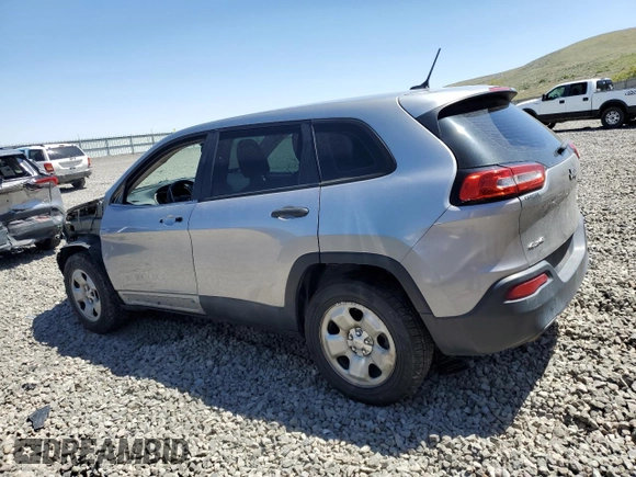 2015 Jeep Cherokee Sport with VIN 1C4PJMAB9FW545249, listed as a Copart auction lot 57528075 with 158,074 mi miles and Salvage title. Bid and sale history available at DreamBid. Image 2.