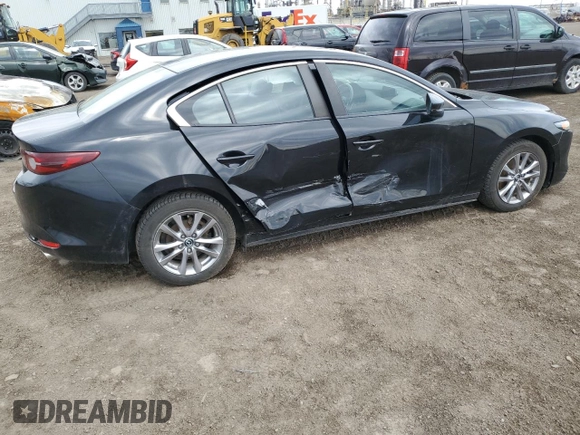 2019 Mazda 3 S Carbon Edition with VIN JM1BPBCM0K1124992, listed as a Copart auction lot 54590625 with 176,932 mi miles and Salvage title. Bid and sale history available at DreamBid. Image 3.