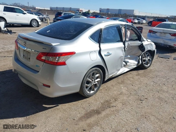 2013 Nissan Sentra SR with VIN 3N1AB7AP6DL673017, listed as a IAAI auction lot 41478201 with 144,884 mi miles. Bid and sale history available at carsss.com. Image 4.