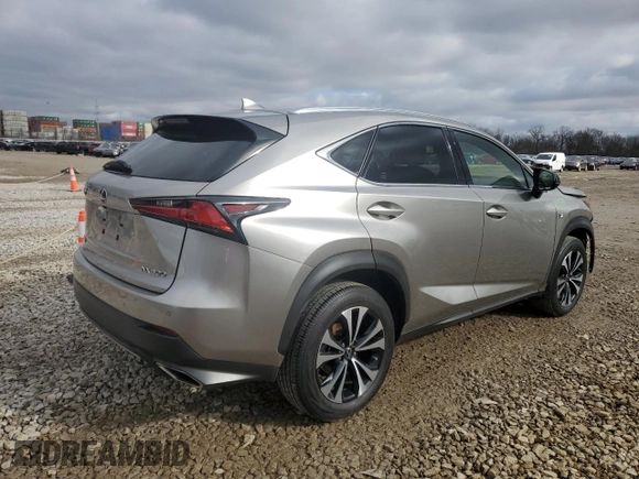 2020 Lexus NX with VIN JTJSARDZ5L2231100, listed as a Copart auction lot 43446915 with 39,686 mi miles and Salvage Title. Bid and sale history available at carsss.com. Image 3.