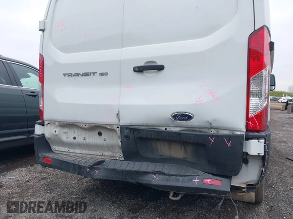 2020 Ford Transit Cargo with VIN 1FTYE1Y80LKB44001, listed as a IAAI auction lot 41638467 with 115,602 mi miles and . Bid and sale history available at DreamBid. Image 6.