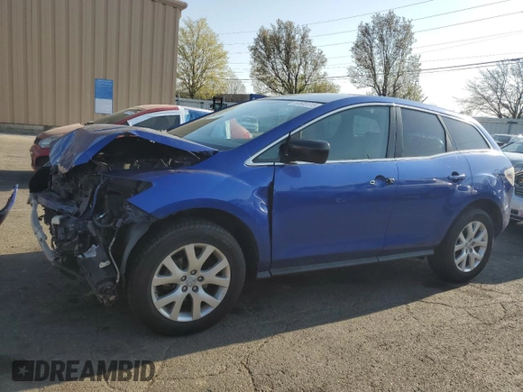2007 Mazda CX-7 Sport with VIN JM3ER293370118596, listed as a Copart auction lot 53685115 with 195,995 mi miles and Salvage Title. Bid and sale history available at carsss.com. Image 1.