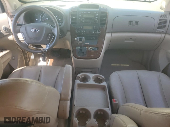 2007 Kia Sedona EX with VIN KNDMB233376157820, listed as a Copart auction lot 54328985 with Not Provided miles and Salvage Title. Bid and sale history available at DreamBid. Image 8.