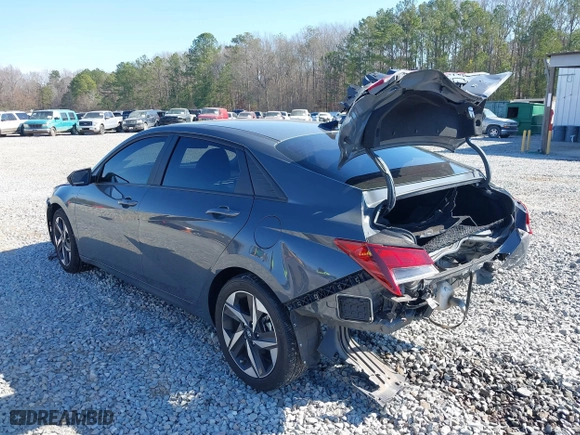 2023 Hyundai Elantra SEL with VIN KMHLS4AG1PU567889, listed as a IAAI auction lot 41545168 with 23,074 mi miles. Bid and sale history available at carsss.com. Image 3.