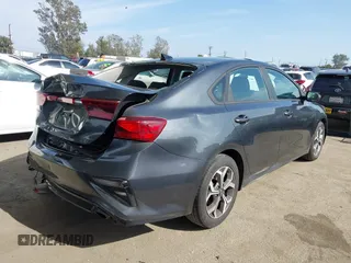 2021 Kia Forte FE with VIN 3KPF24AD6ME387387, listed as a IAAI auction lot 42034607 with 28,554 mi miles and . Bid and sale history available at carsss.com. Image 4.