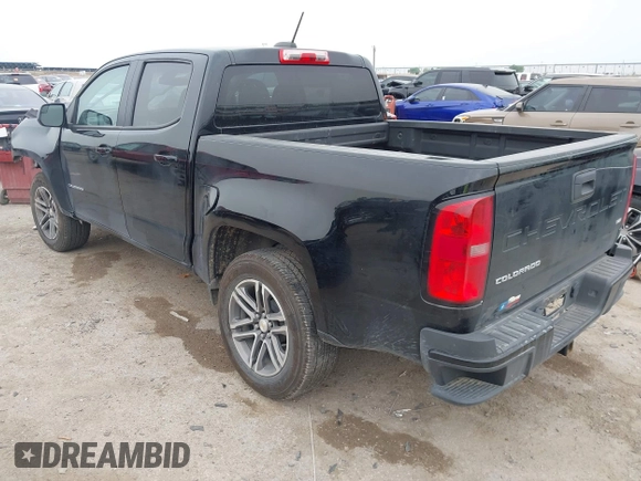 2021 Chevrolet Colorado 2WD Work Truck z VIN 1GCGSBEN5M1293788, wystawiony jako IAAI lot #42072335 z przebiegiem 66 806 mil mil oraz . Historia ofert i sprzedaży dostępna na DreamBid. Obrazek 3.