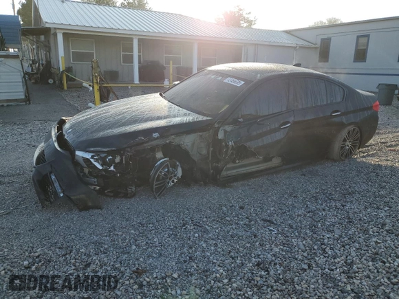 2018 BMW 5 Series 530i with VIN WBAJA5C59JG900021, listed as a Copart auction lot 43466695 with Not Provided miles and Salvage Title. Bid and sale history available at carsss.com. Image 1.