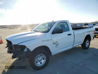 2021 Ram 1500 Tradesman z VIN 3C6JR6DG2MG547574, wystawiony jako Copart lot #43134335 z przebiegiem 91 836 mil mil oraz Czysty tytuł • Clean title. Historia ofert i sprzedaży dostępna na DreamBid. Obrazek 1.