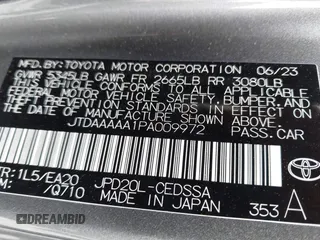 2023 Toyota Mirai XLE с VIN JTDAAAAA1PA009972, выставлен на аукционе IAAI как лот 42370902 с пробегом 17 370 миль миль и . История ставок и продаж доступна на DreamBid. Изображение 9.