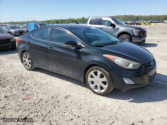 2012 Hyundai Elantra GLS with VIN KMHDH4AE2CU463309, listed as a Copart auction lot 54091795 with 209,515 mi miles and Clean Title. Bid and sale history available at carsss.com. Image 4.