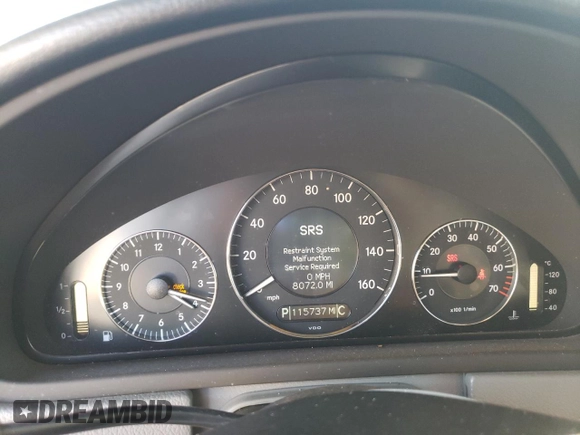 2008 Mercedes-Benz CLK 350 with VIN WDBTJ56H48F237022, listed as a Copart auction lot 73179984 with 115,737 mi miles and Salvage Title. Bid and sale history available at DreamBid. Image 9.