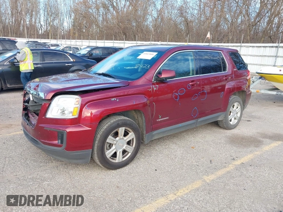 2016 GMC Terrain SLE with VIN 2GKALMEK9G6298423, listed as a IAAI auction lot 40803806 with 164,798 mi miles and . Bid and sale history available at carsss.com. Image 21.