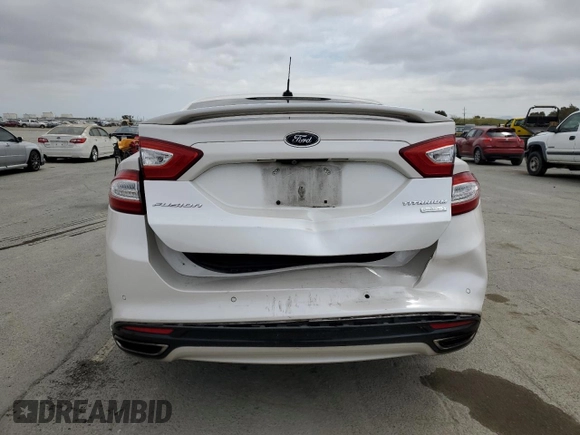 2014 Ford Fusion Titanium with VIN 3FA6P0K97ER393249, listed as a Copart auction lot 53087355 with 148,266 mi miles and Salvage Title. Bid and sale history available at DreamBid. Image 6.