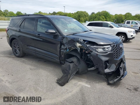 2025 Ford Explorer ST-Line with VIN 1FMUK8KH6SGB63562, listed as a Copart auction lot 56751205 with 709 mi miles and Clean title. Bid and sale history available at DreamBid. Image 4.