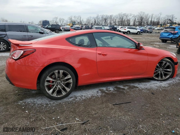 2015 Hyundai Genesis Coupe 3.8L Ultimate with VIN KMHHU6KJ6FU121872, listed as a Copart auction lot 86095314 with 133,801 mi miles and Salvage Title. Bid and sale history available at carsss.com. Image 3.
