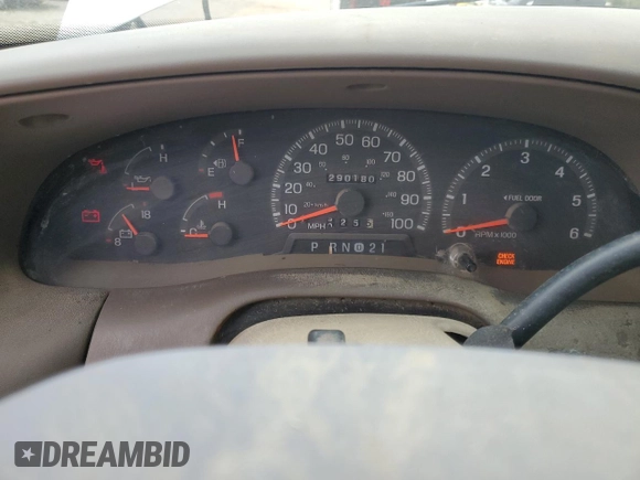 1998 Ford F-150 XL with VIN 1FTRX18L7WNB60346, listed as a Copart auction lot 51526795 with 290,180 mi miles and Salvage title. Bid and sale history available at DreamBid. Image 9.