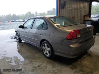 2005 Honda Civic Sdn EX with VIN 2HGES267X5H573167, listed as a Copart auction lot 51831345 with 176,526 mi miles and Salvage Title. Bid and sale history available at carsss.com. Image 2.