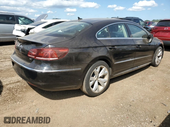 2014 Volkswagen CC R-Line with VIN WVWBN7AN8EE530773, listed as a Copart auction lot 63283844 with 117,187 mi miles and Salvage Title. Bid and sale history available at carsss.com. Image 3.