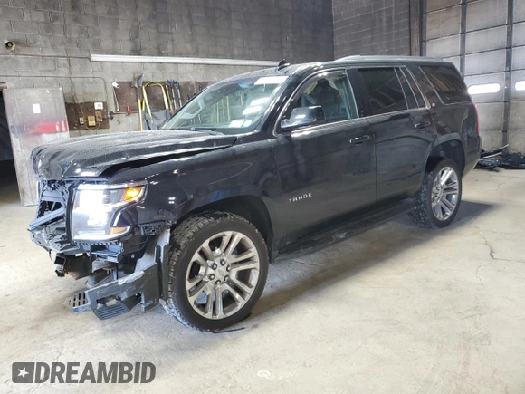 2018 Chevrolet Tahoe LT with VIN 1GNSKBKC7JR361008, listed as a Copart auction lot 55244355 with 76,850 mi miles and Salvage title. Bid and sale history available at DreamBid. Image 1.