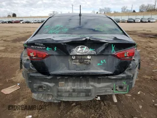 2020 Hyundai Accent SE with VIN 3KPC24A68LE109769, listed as a Copart auction lot 43002595 with 84,143 mi miles and Salvage Title. Bid and sale history available at carsss.com. Image 6.