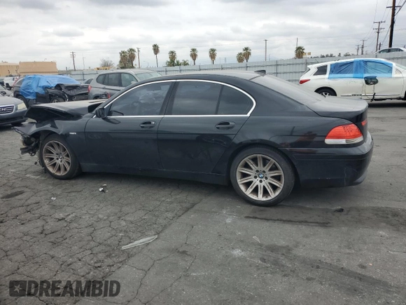 2002 BMW 7 Series 745i with VIN WBAGL63472DP59745, listed as a Copart auction lot 53166885 with 151,380 mi miles and Salvage Title. Bid and sale history available at carsss.com. Image 2.