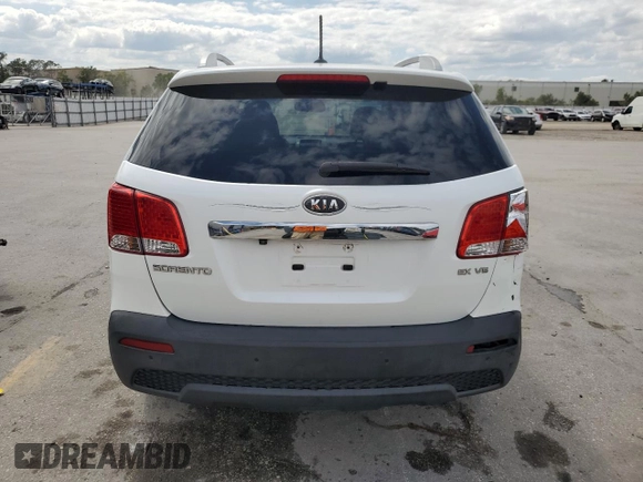 2011 Kia Sorento EX with VIN 5XYKUDA29BG036660, listed as a Copart auction lot 52547975 with 210,477 mi miles and Salvage Title. Bid and sale history available at carsss.com. Image 6.