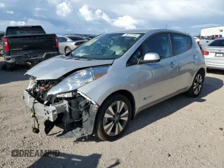 2017 Nissan LEAF SL with VIN 1N4BZ0CP5HC303329, listed as a Copart auction lot 66319194 with 84,142 mi miles and Salvage Title. Bid and sale history available at carsss.com. Image 1.
