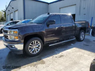 2015 Chevrolet Silverado 1500 LT with VIN 3GCUKREC4FG484813, listed as a Copart auction lot 49317495 with 148,409 mi miles and Salvage Title. Bid and sale history available at carsss.com. Image 1.