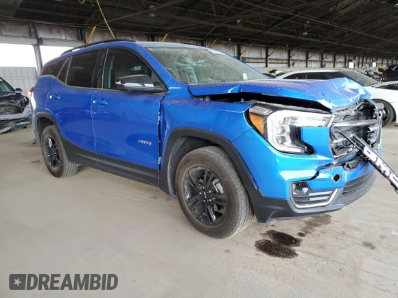 2024 GMC Terrain AT4 with VIN 3GKALYEG2RL146534, listed as a Copart auction lot 42722085 with 22,392 mi miles and Salvage Title. Bid and sale history available at DreamBid. Image 4.