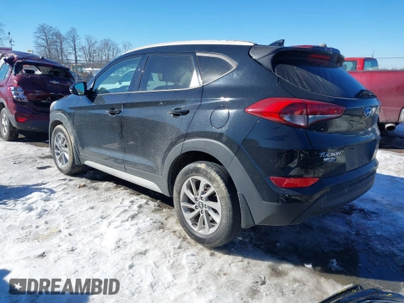 2018 Hyundai Tucson SEL with VIN KM8J3CA42JU643213, listed as a IAAI auction lot 41199302 with 91,480 mi miles and . Bid and sale history available at DreamBid. Image 3.
